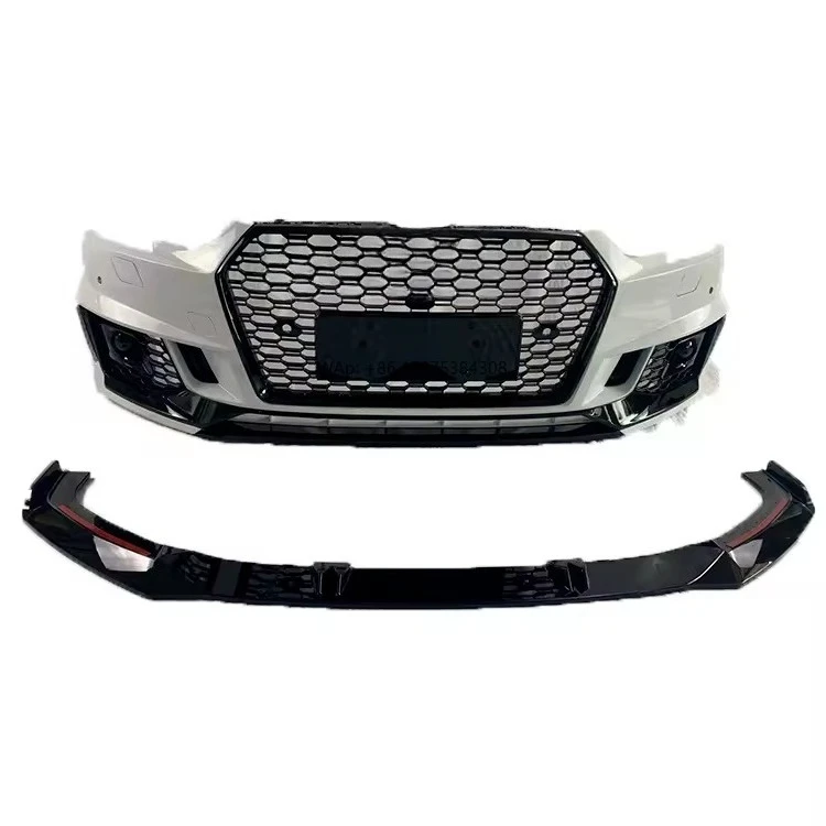 

Factory Price Car Body Kits A4 B9 Upgrade to RS4 Rear Bumper with Diffuser Tail Throat for A4 2017-2019