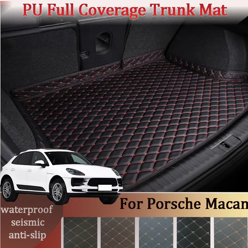 Customized Car High Edge Trunk mat For Porsche Macan 2014-2024 Car XPE Leather Waterproof Carpet mat Car Accessory Interior