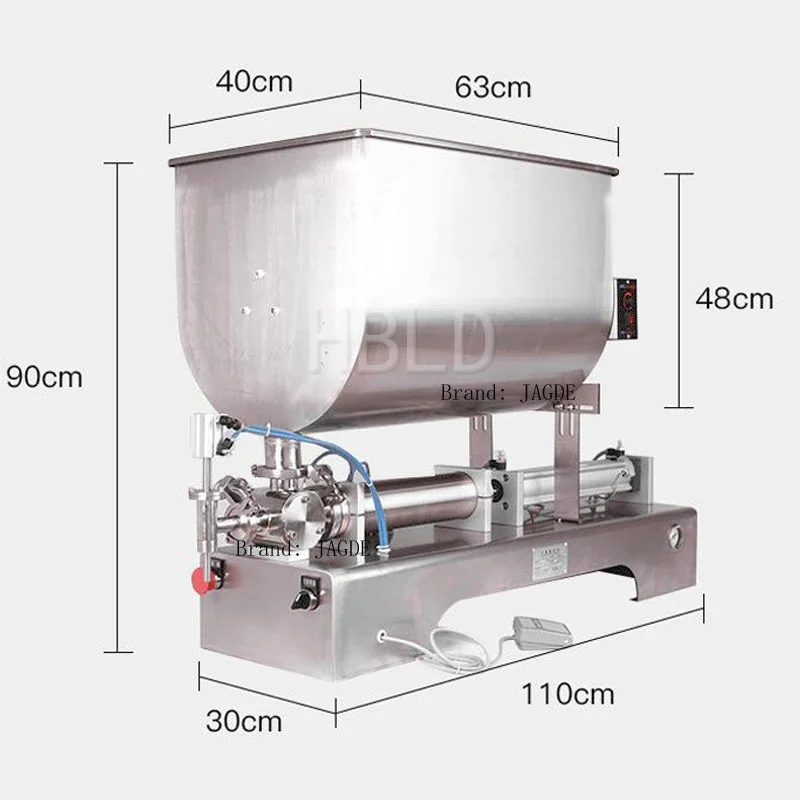 Large Hopper Salad Mayonnaise Chili Sauce Filling Machine Tomato Sauce Mushroom Chocolate Sauce Mixed Packaging Machine