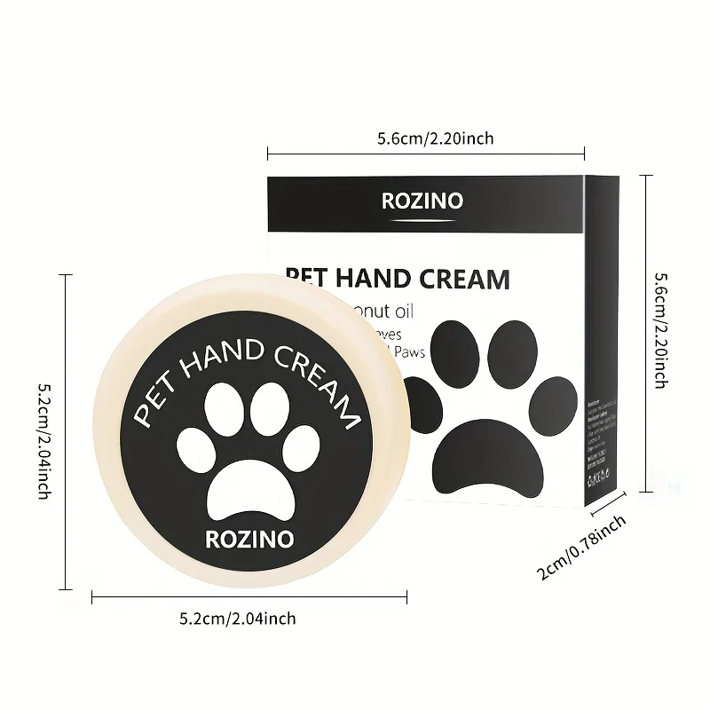 20g Natural Pet Paw & Nose Balm - Intensive Moisturizing & Protection Against Hot Surfaces for Dogs of All Breeds