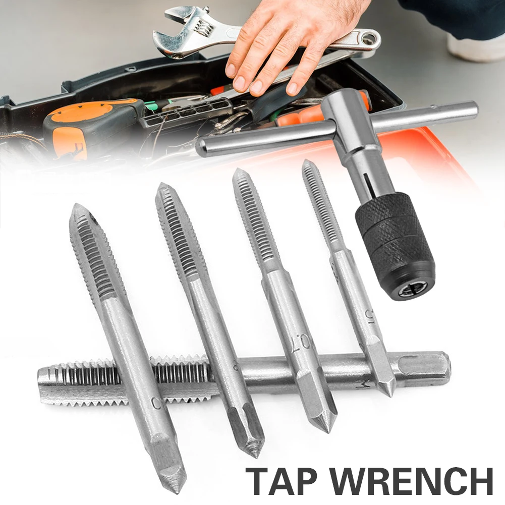 T-shape Tap Wrench Set Multifunctional Portable Screw Tool For Indoors