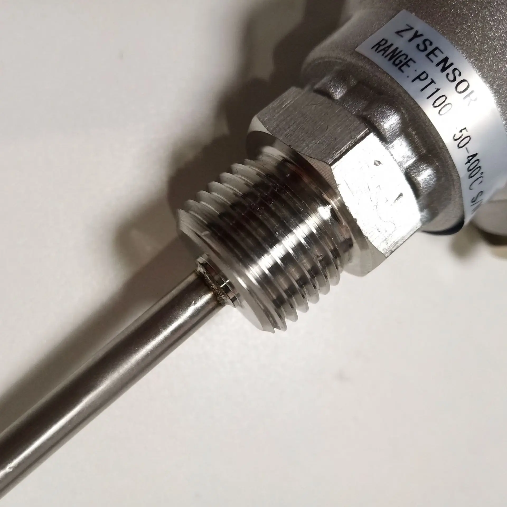ZYSENSOR Temperature Sensor -50-400 Degrees 1 * PT100 Pipe Diameter 6MM Pipe Length 85MM G1/2