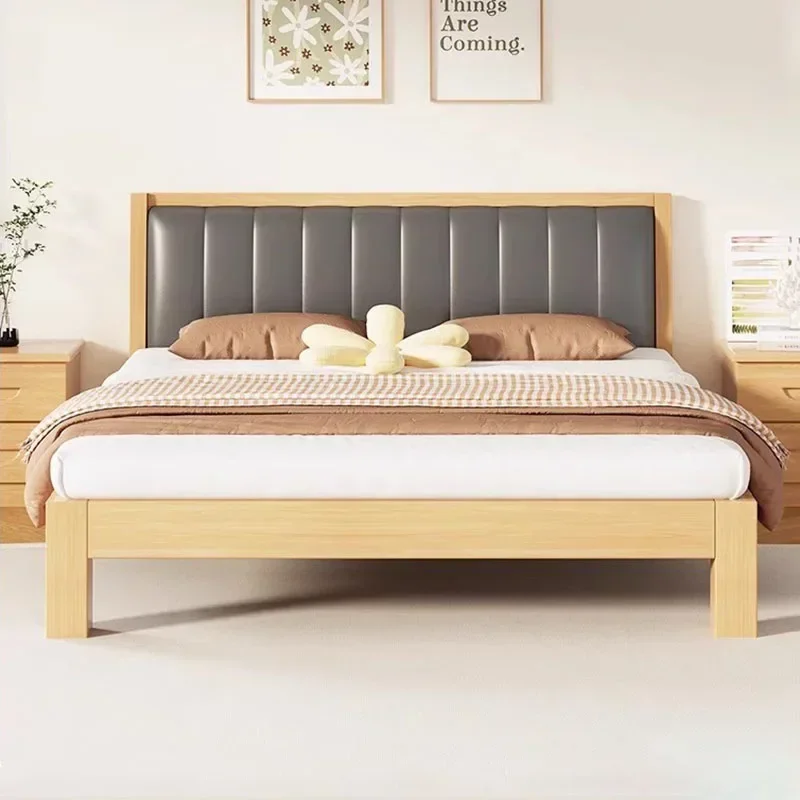 Nordic Master Bedroom Bed Double Hotel Designer Full Body Simple Confortable Base De Cama Individual Home Furniture