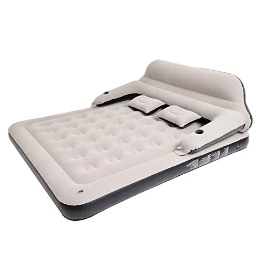 

Size Air Mattress Sofa Bed with Headboard and Pillow, Inflatable Bed for Outdoor Overnight