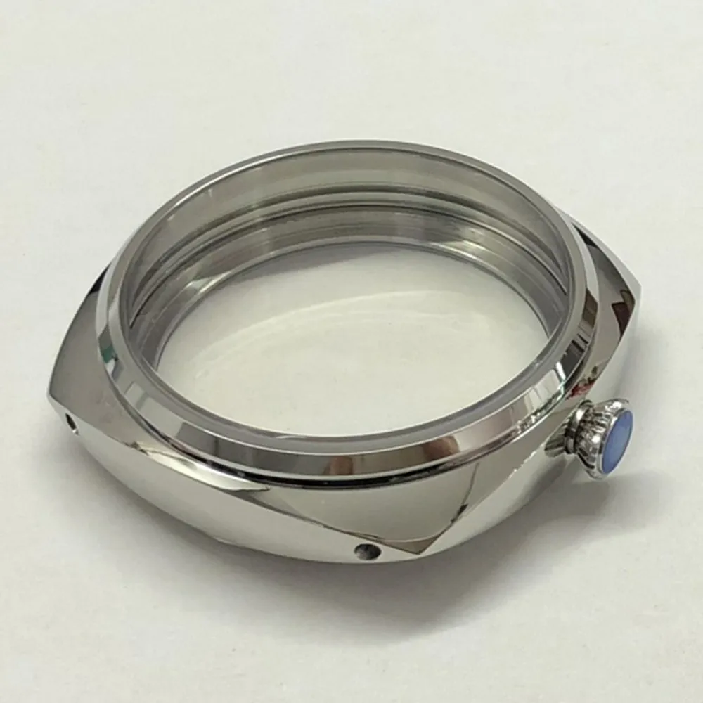 1pc 47mm Watch Case 316L Steel for ETA6497 ST3600, 5ATM 26mm Strap Fit 38.5-39mm Dial, Watch Mod Part