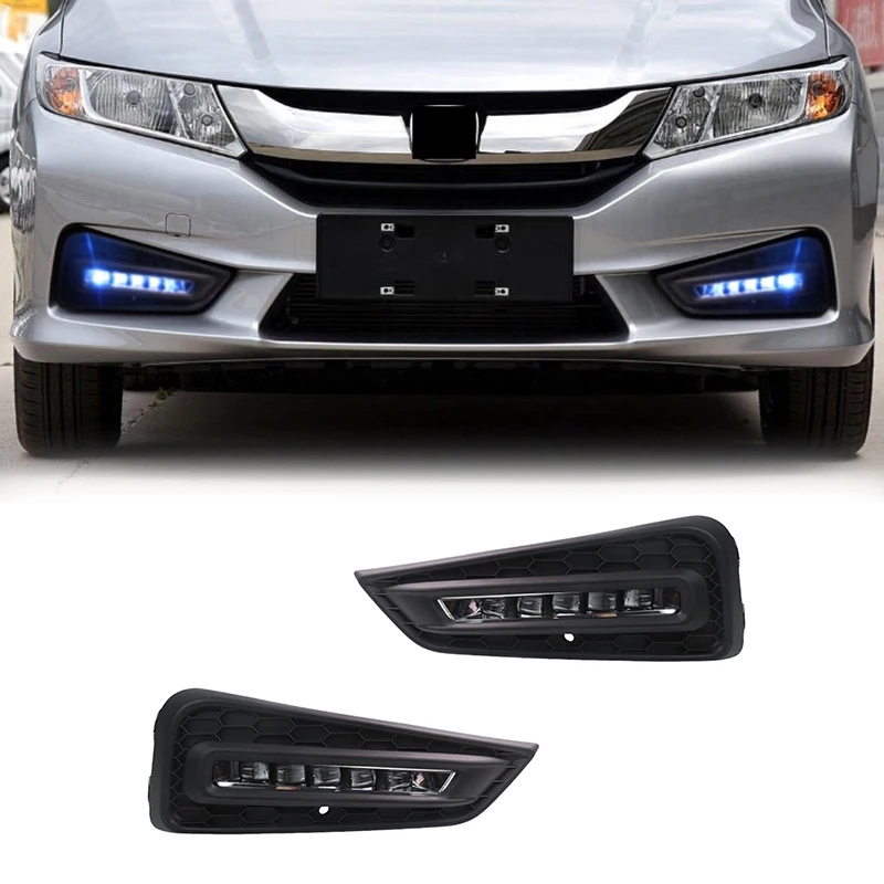 

Gobison Original Model Led Daytime Running Lights Fog Lamp DayLight for Honda City 2015-2017 Fog Lamp