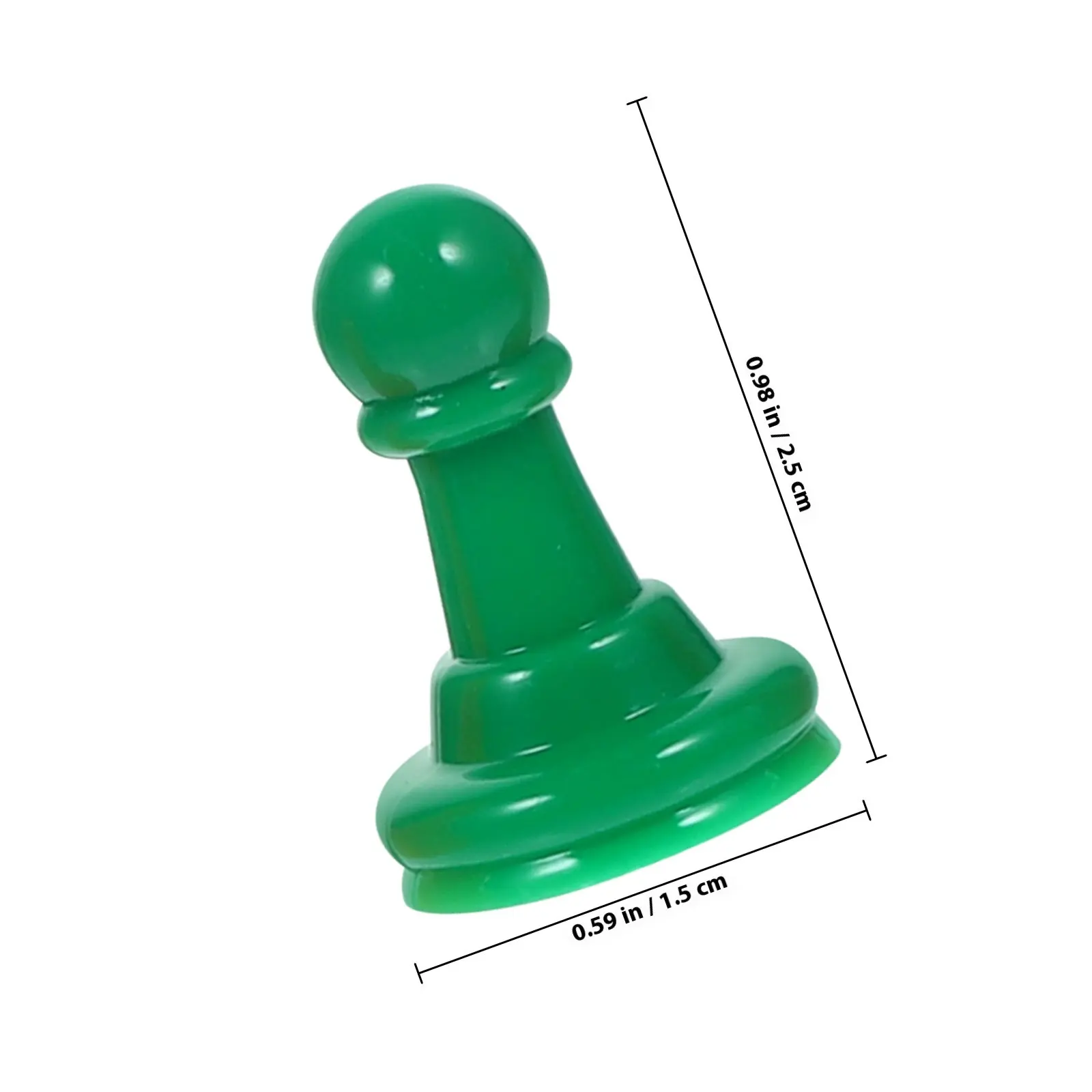 32Pcs Precision Molded Plastic Chess Pieces Vibrant Multicolor Pawn Set for Board Games Flying Chess Party Games Cognitive Play