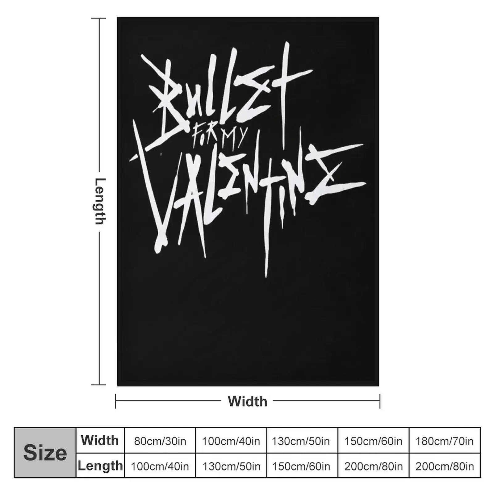 HD Music Bullet-For-My-Valentine Video Throw Blanket for sofa Soft Beds Retros for babies Camping Fashion Sofas Blankets
