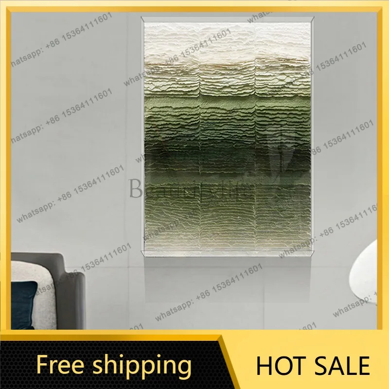 LJY modern three-dimensional paper art hand-painted acrylic cover decorative painting living room
