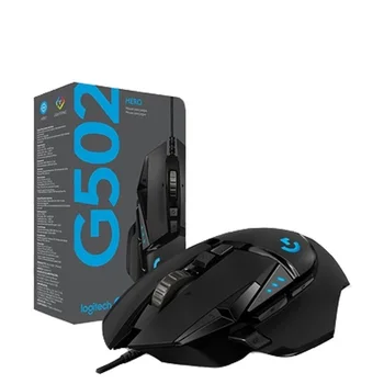 Go G502 HERO RGB 전문 게이밍 마우스, 게이머용 25600DPI 프로그래밍 마우스, 조절 가능한 조명 동기화