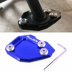 Motorcycle CNC Kickstand Foot Side Stand Extension Pad Support Plate For F800GS F800 GS F 800GS 2008-2015