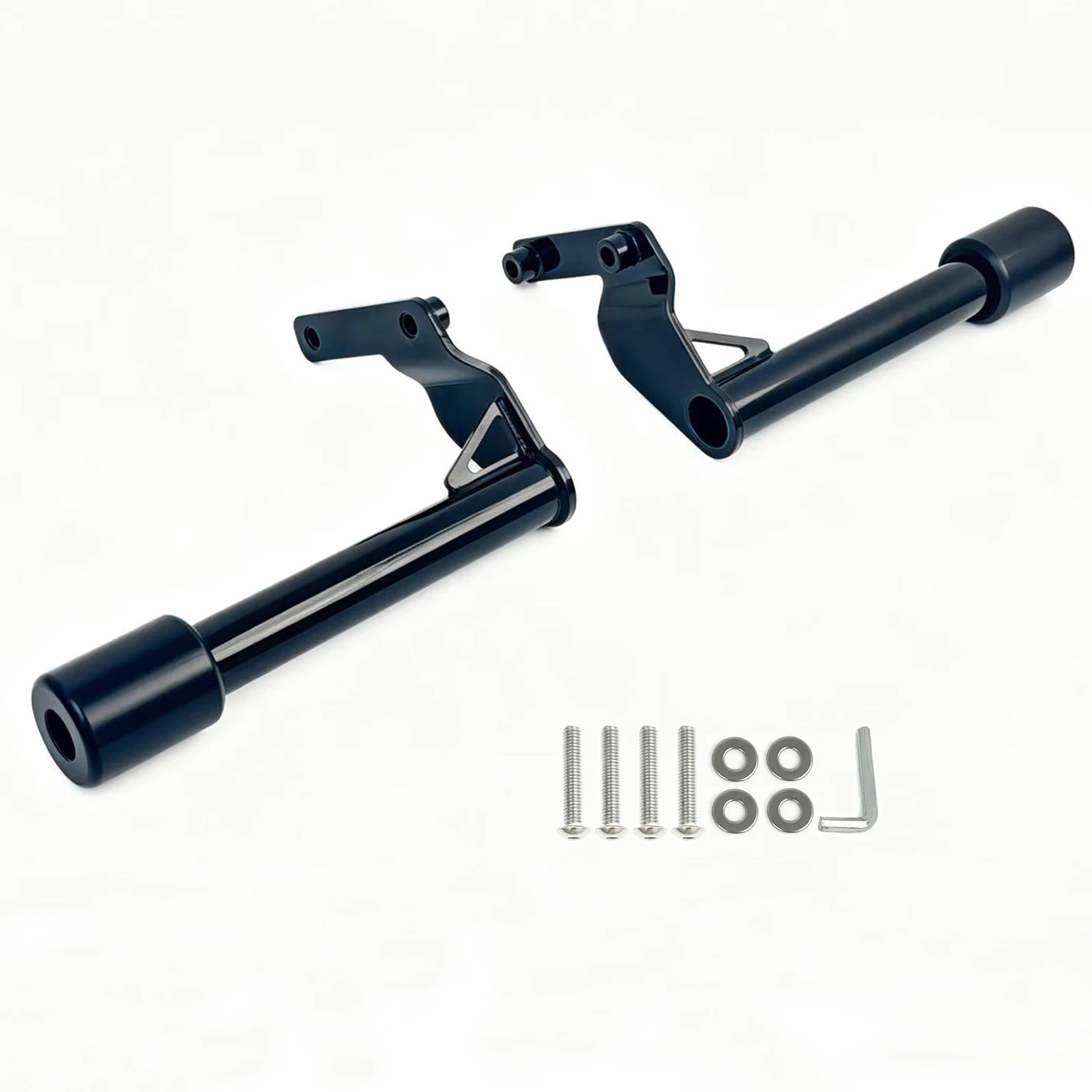Softail Passenger Peg Crash Bars with CNC Slider End Caps for Harley 2018-Later Low Rider Street Bob Fat Bob Sport Glide