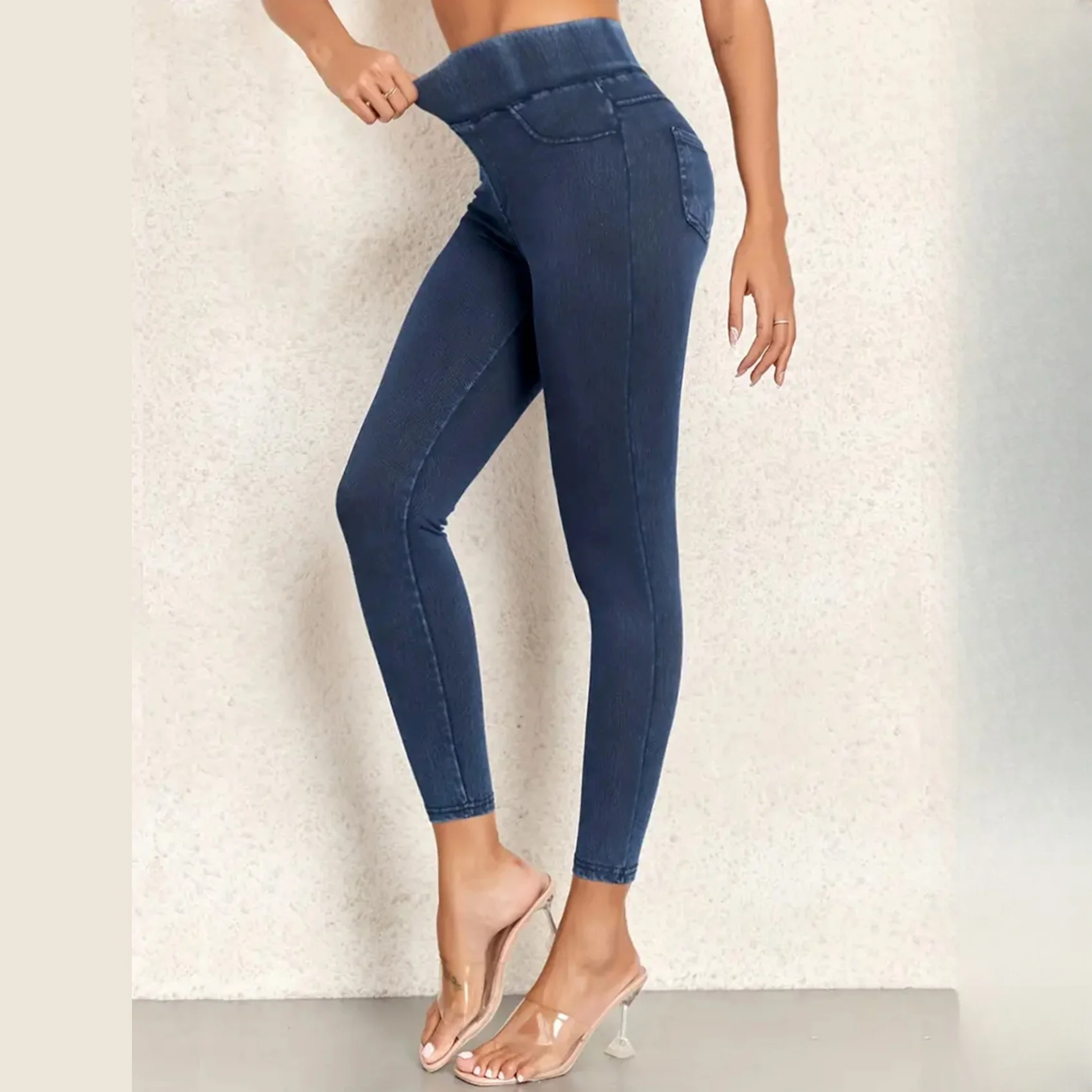 Women Stretchy Deni… - image