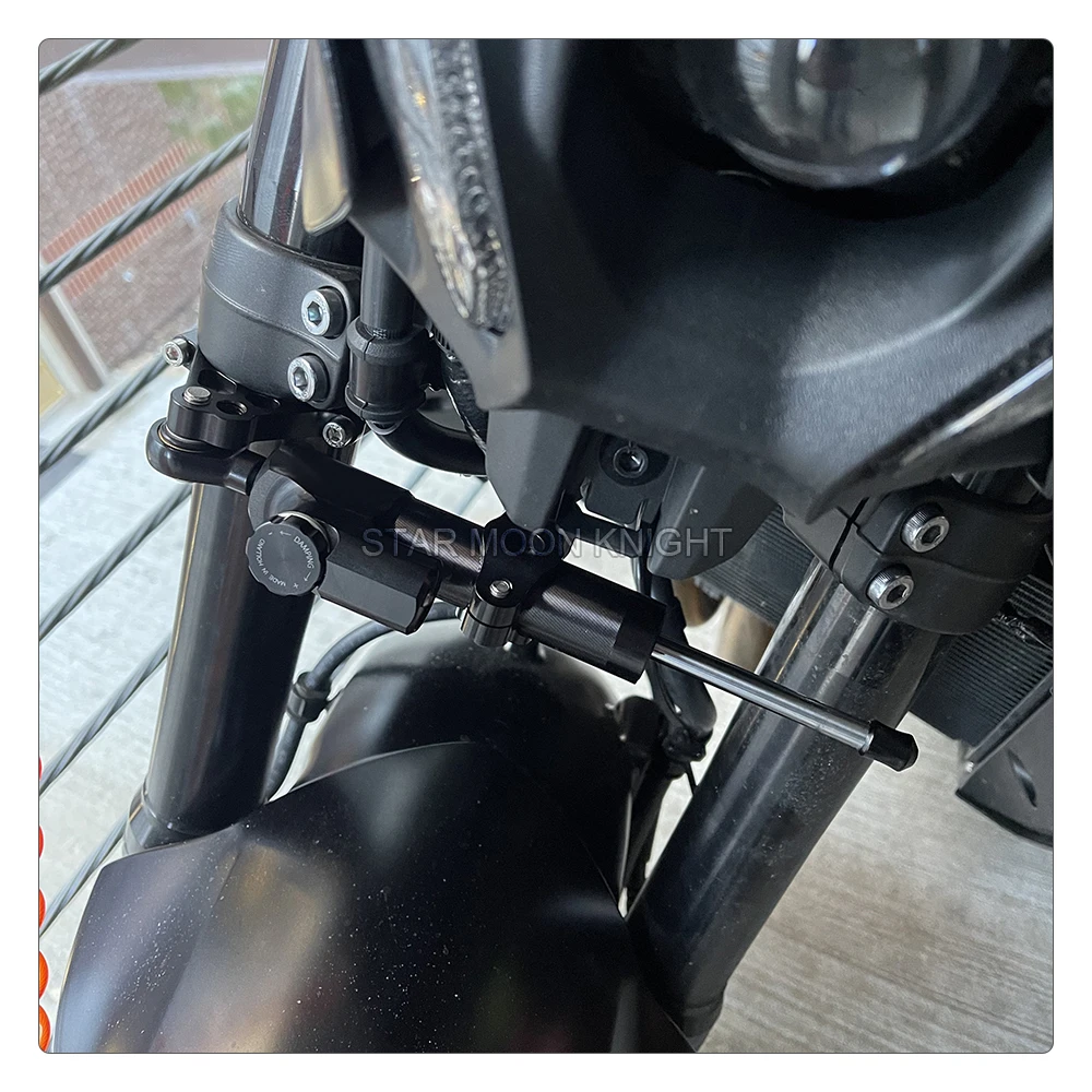 Motorcycle Aluminum Steering Stabilize Damper Bracket For Yamaha MT-09 MT09 MT 09 SP 2021-2026 XSR700 XSR900 XSR 700 900 2022-