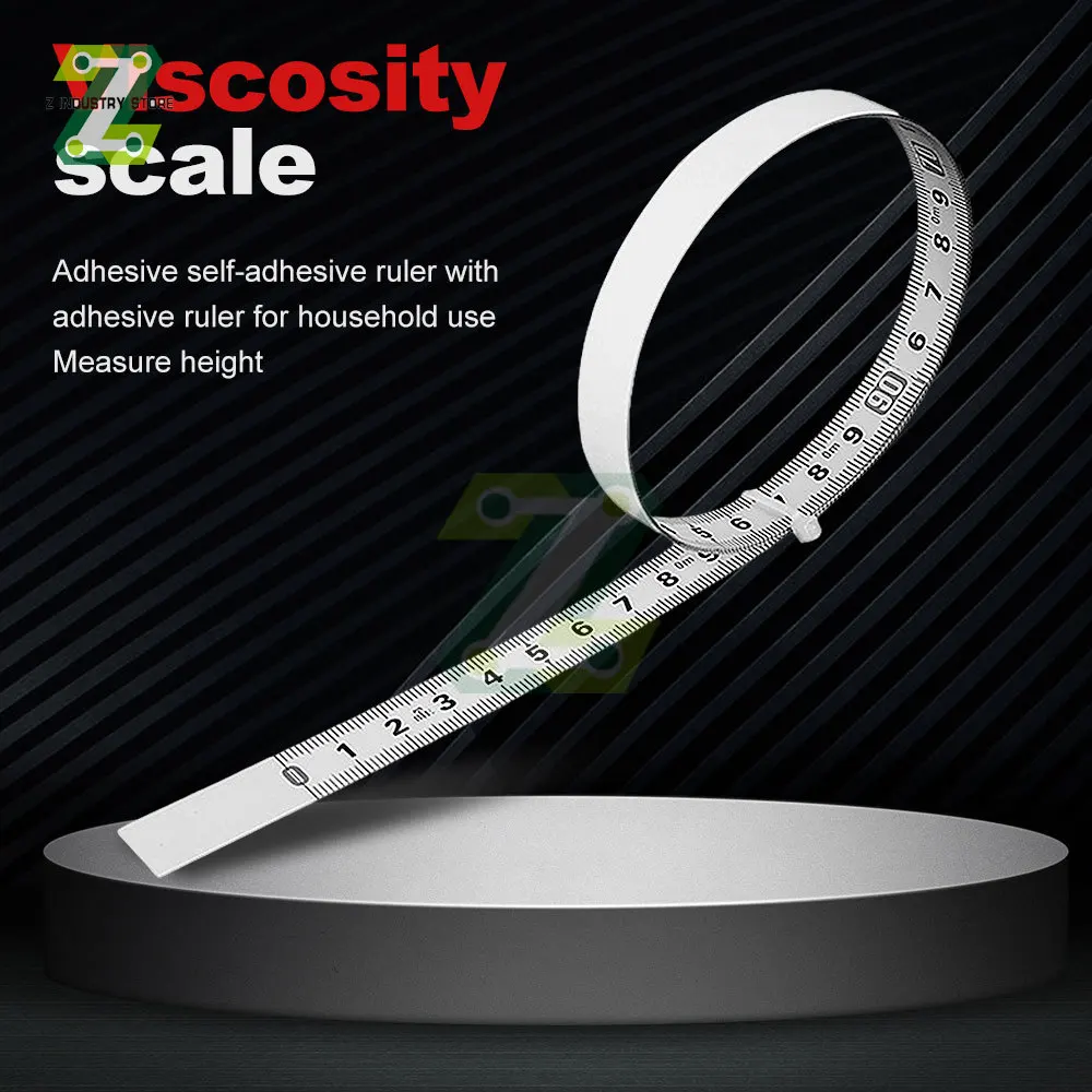 1/2M Self-Adhesive Measuring Tape Stainless Steel 14mm Width Metal Tape Measure for Miter Track Router Table Saw Durable Ruler