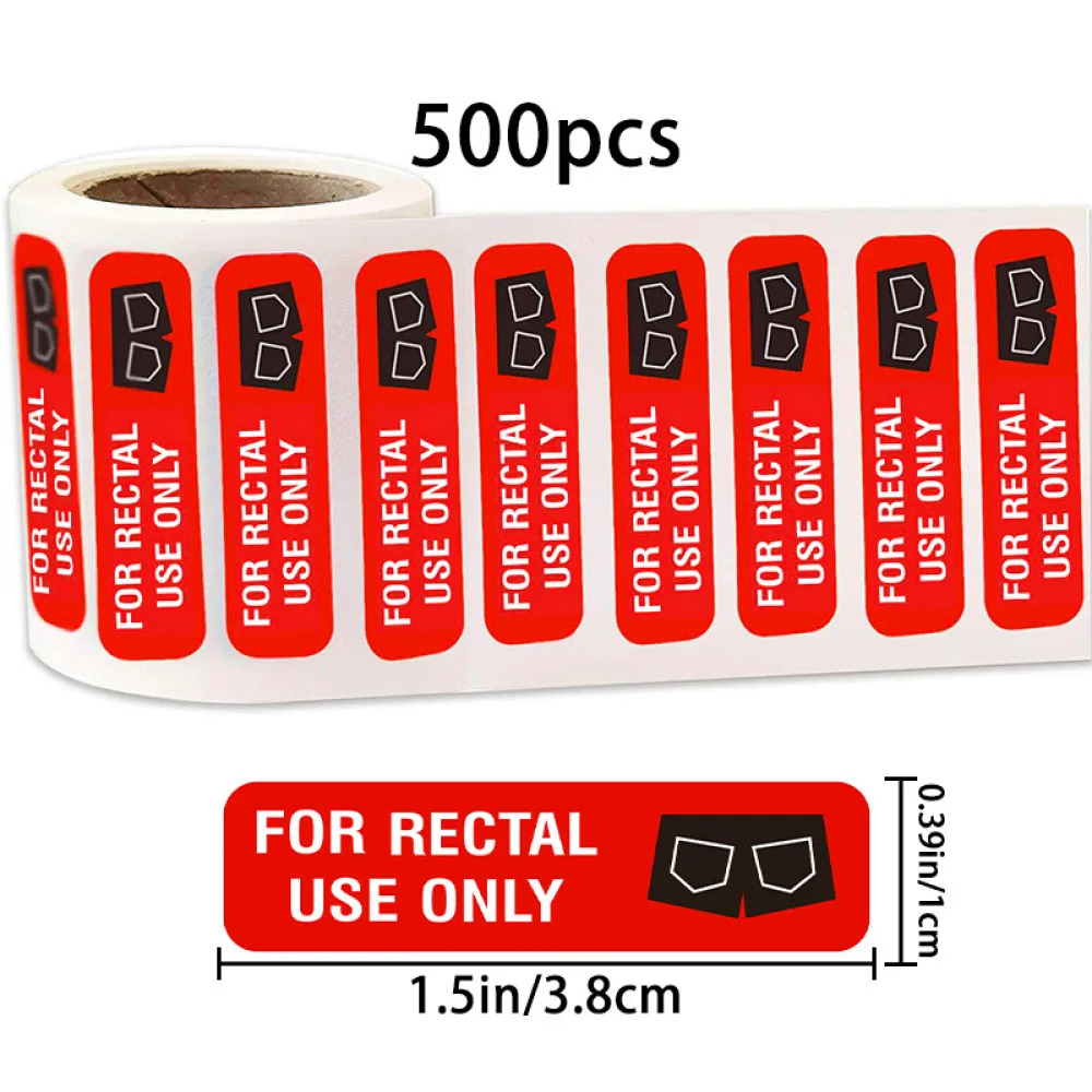 Medical Rectal Use Only Stickers Pharmacy Medication Warning Labels Office Administration Supplies Professional Tags
