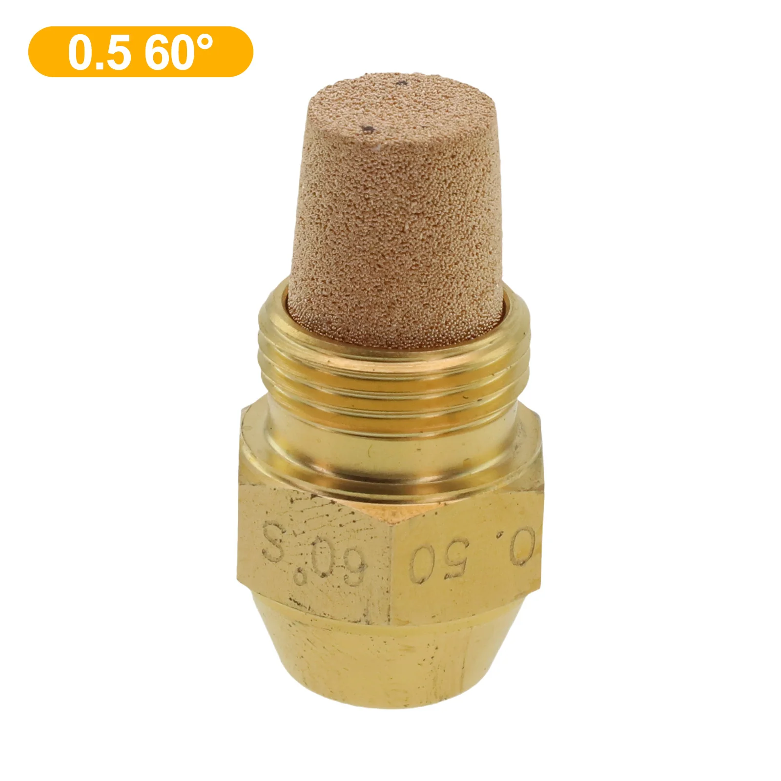 

60 Degree Oil Nozzle for Boiler Burners and Diesel Injectors Brass Body with Stainless Steel Parts for Precision Performance