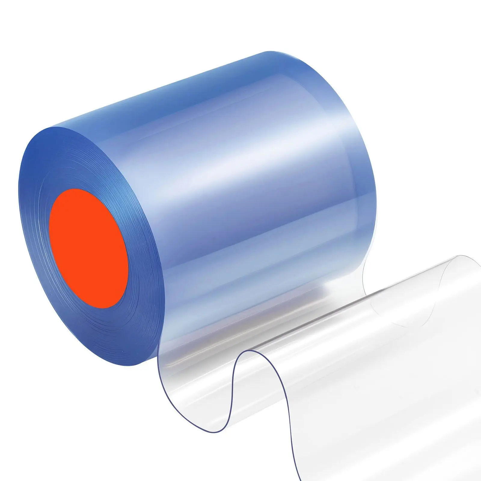 

Прозрачная ПВХ-занавеска, 15,24 м длиной x 20,32 см шириной, рулон пластиковых полос для дверей, полосы для шторок в холодильных камерах и морозильных бункерах