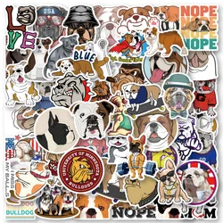 10/30/50/100pcs Cute Bulldog Cartoon Stickers DIY Laptop Scrapbook Phone Waterproof Graffiti Decal Kids Animal Dog Sticker Packs