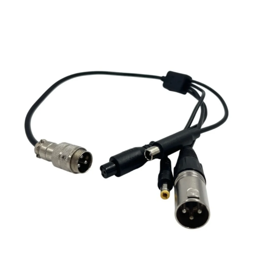 GX16 To DC8mm GX16 Adapter Cable 3A Current Capacity 50cm Length Metal And Plastic Compact Design For GX12 Connectors