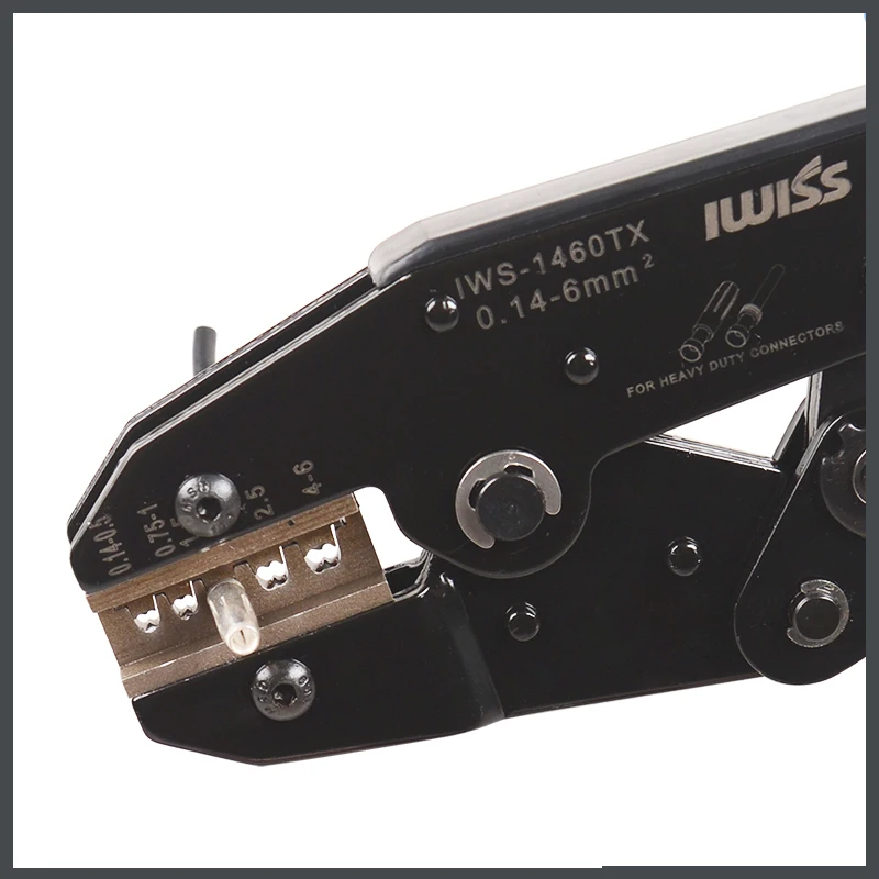 IWISS IWS-1460 Terminal CRIMPING คีม Hardin SIBBs PIN HD/HDD/HEE Connector CRIMPING คีม