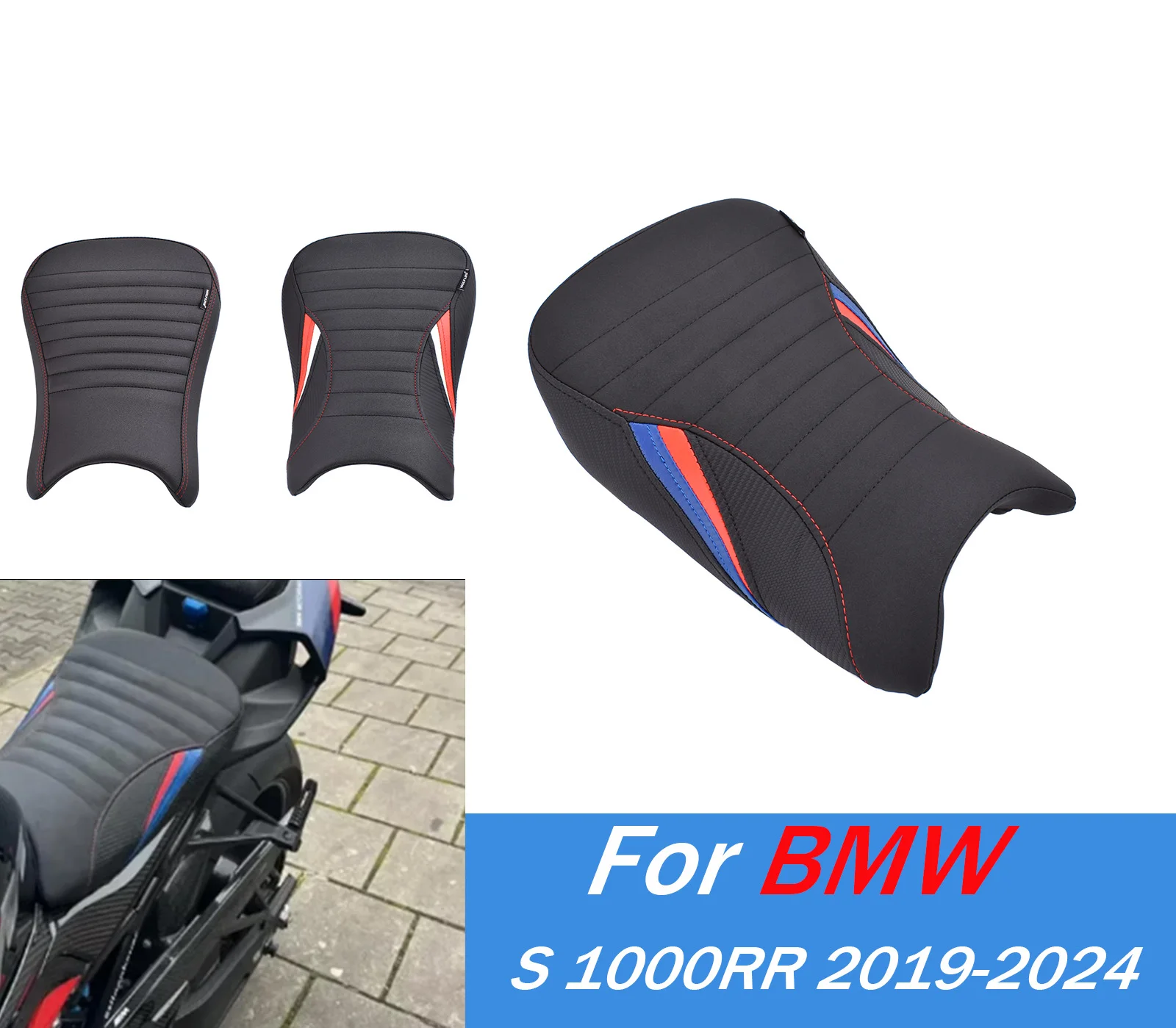 

For S1000RR Front Seat Pad For BMW S 1000RR 2019 2020 -2024 S1000 RR Model Driver Seat Cushion Cover Motorcyce Accessories ﻿