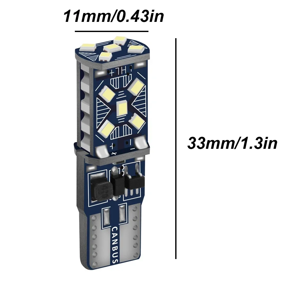 LED 캔버스 전구, 아우디, BMW, VW, 메르세데스, 자동차 인테리어, 돔 라이트, 트렁크 램프, 주차 조명, 오류 없음, 12V, W5W, T10, 6 개