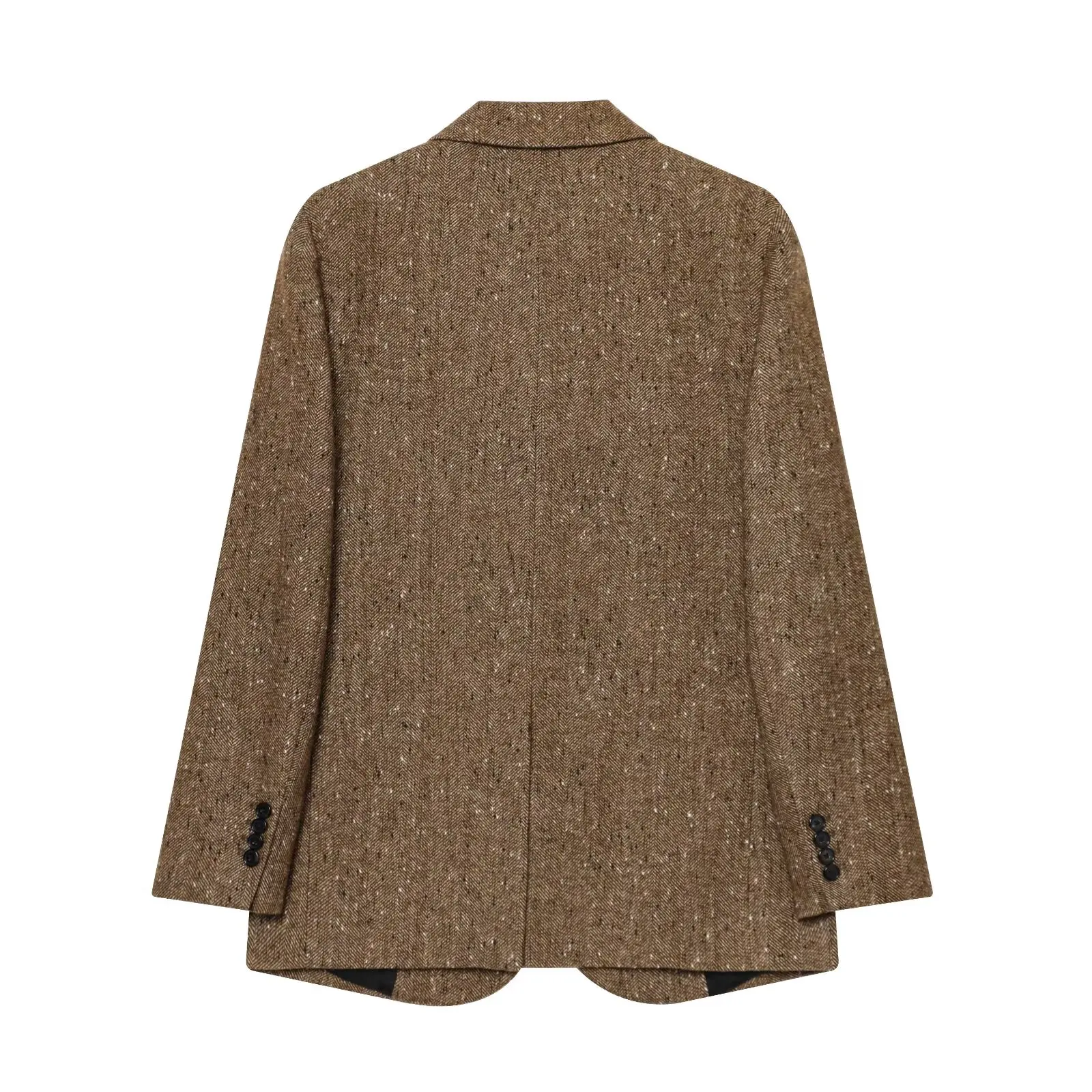 سترة KONDALA للسيدات لعيد الميلاد ورأس السنة الجديدة وأزرار على شكل طية صدر السترة سترات جديدة موضة ربيع الخريف سترات مكتب عالية الشارع للسيدات