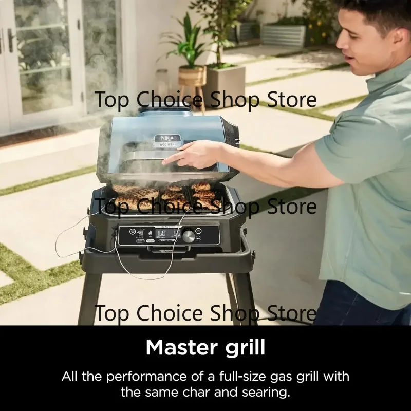 OG951 Woodfire Pro Connect Premium XL Outdoor Grill & Smoker, Bluetooth, App Enabled, 7-in-1 Master Grill, BBQ Smoker, Ou