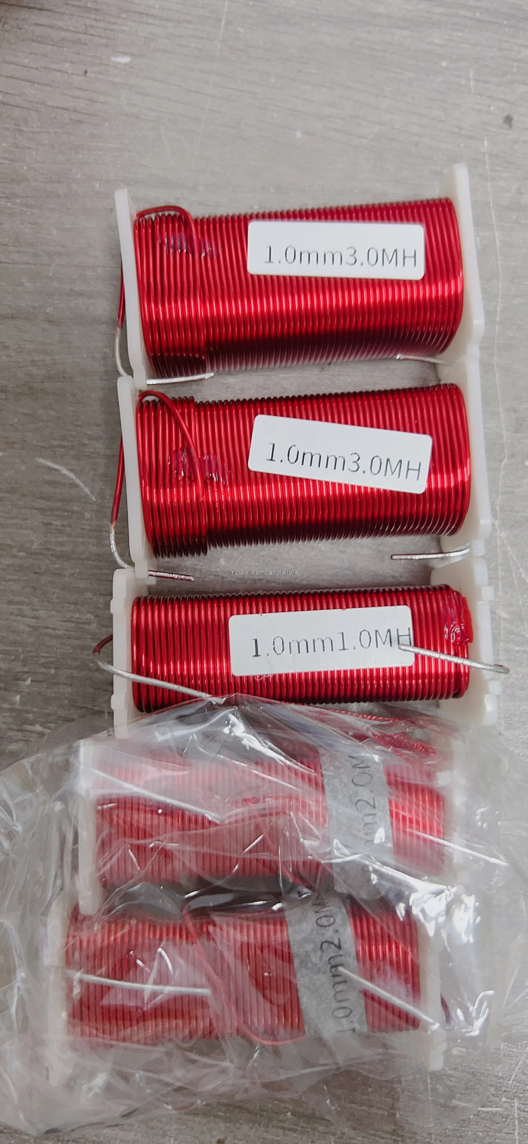1.0mm  Oxygen Free Copper Coil Crossover I-Core Inductor Customized 0.5 to 2.5mm Core 4N High Purity    2PCS