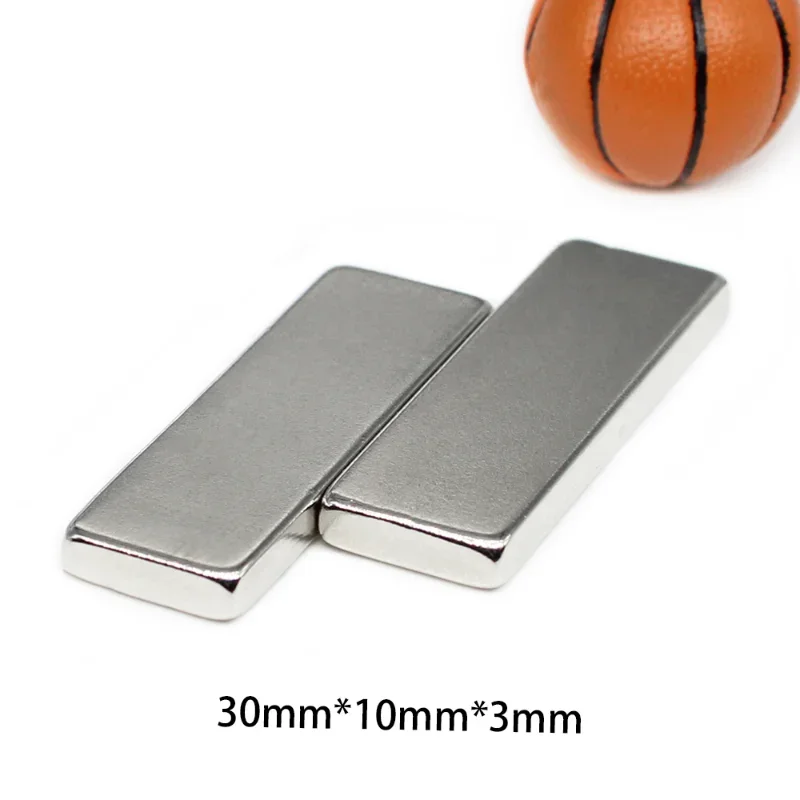 2~50PCS 30x10x3mm Block Super Strong Powerful Magnets Sheet N35 Permanent Magnet 30mm x 10mm x 3mm  Neodymium Magnet 30*10*3