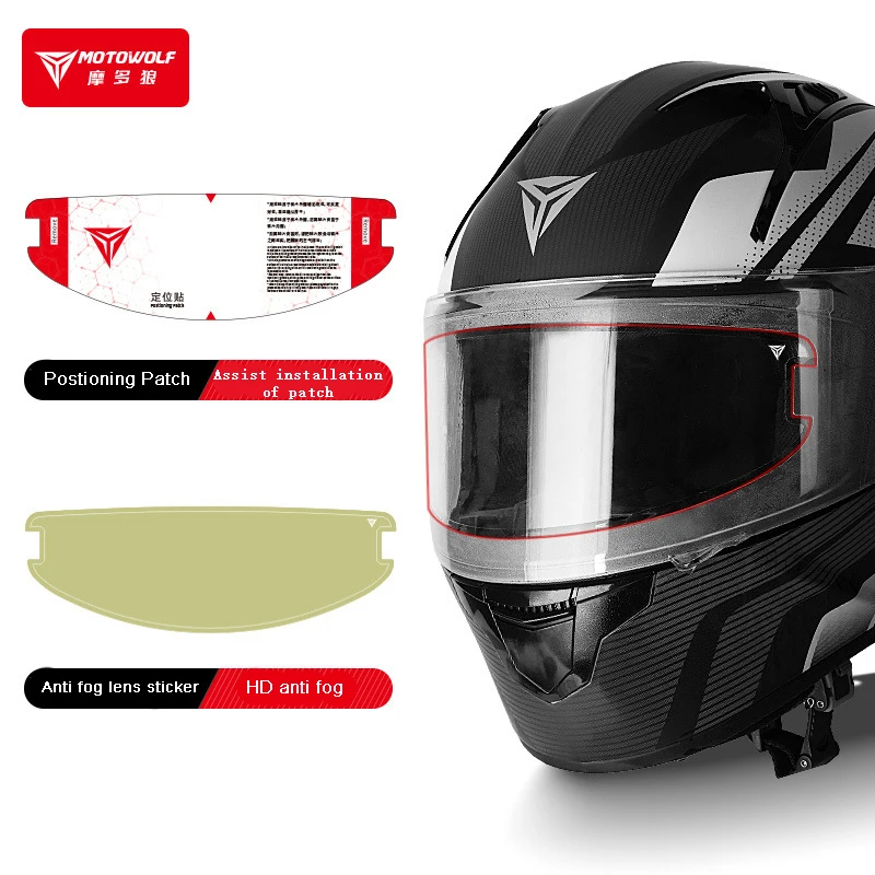 

Motorcycle Accessories Anti Fog Stickers For Motorcycle Helmet Upgraded Version Clear Visibility Transparent Lens Sticker 스티커