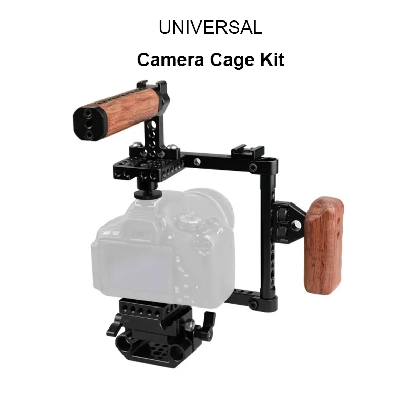 CAMVATE Camera Cage Rig For Canon 650D,70D,600D,550D,450D,5D MarkII,Nikon D7100,D7200,D300S,D610,DF,a58,A99,a7,a7II,GH5/GH4/GH3