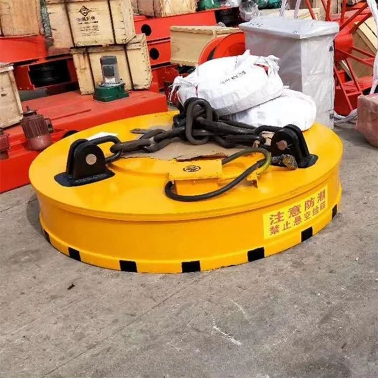 Electromagnets Circular Lifting Magnet for Iron Scrap Electric Magnetic Lifter for Excavator Accurate Positioning