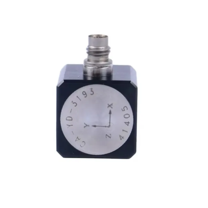 YD-3193 Miniature Piezoelectric Acceleration Sensor Three Direction IEPE TYPE With Micro 1 / 4-28 Socket Output Four-core