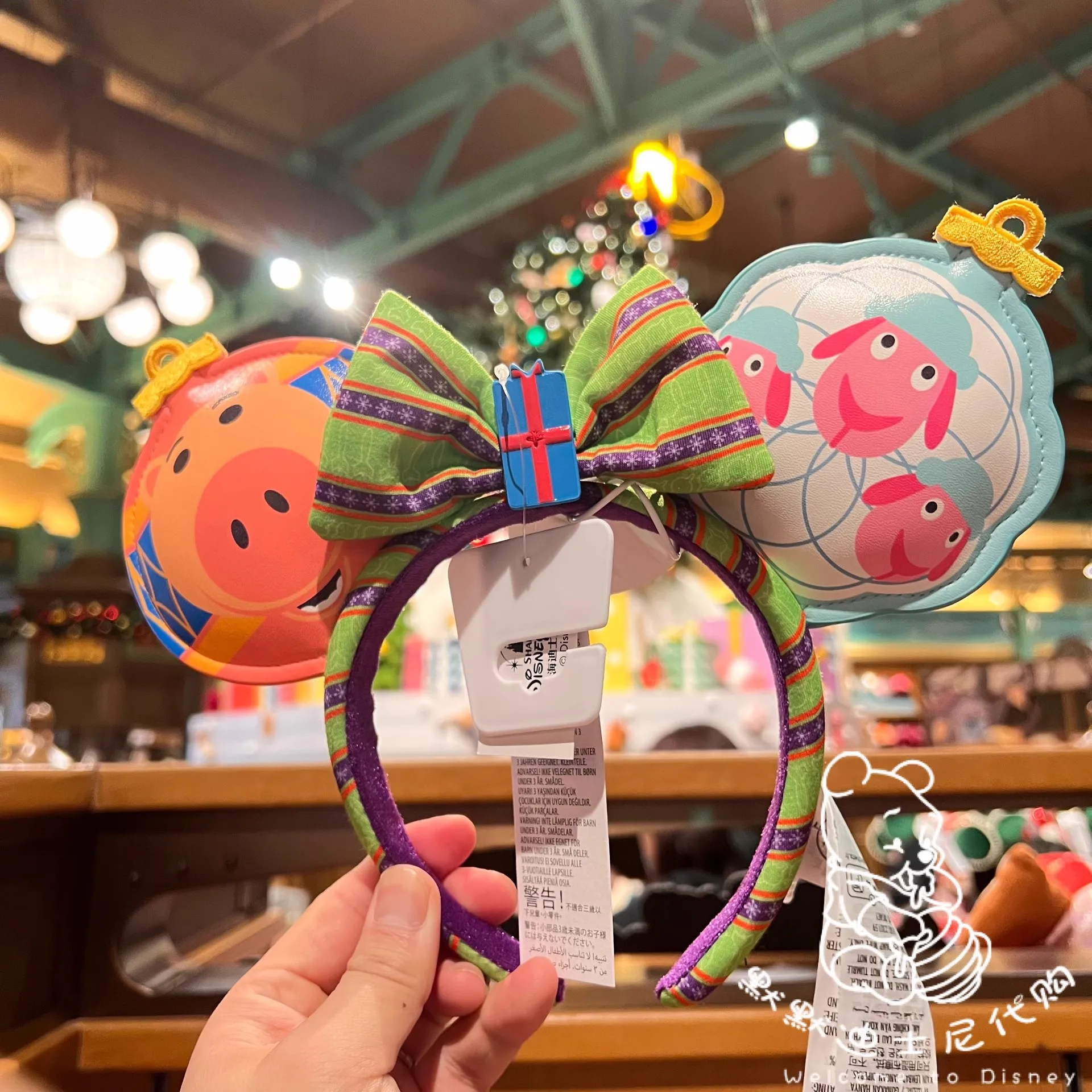 Disney Toy Story Ham Pig cartoon cute garden Girl headband headwear