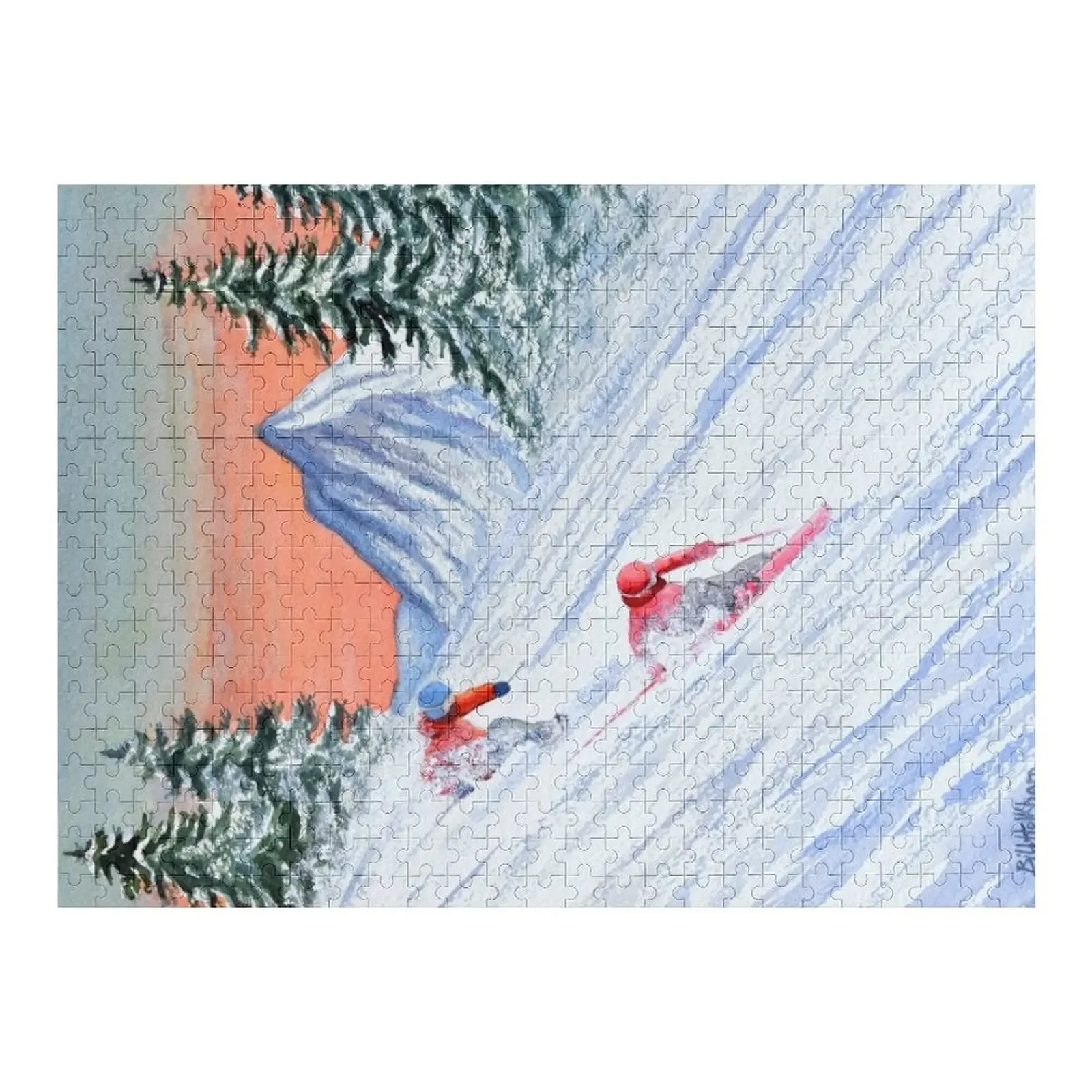 

Skiing - She's Leading The Way Jigsaw Puzzle Customized Photo Personalised Puzzle