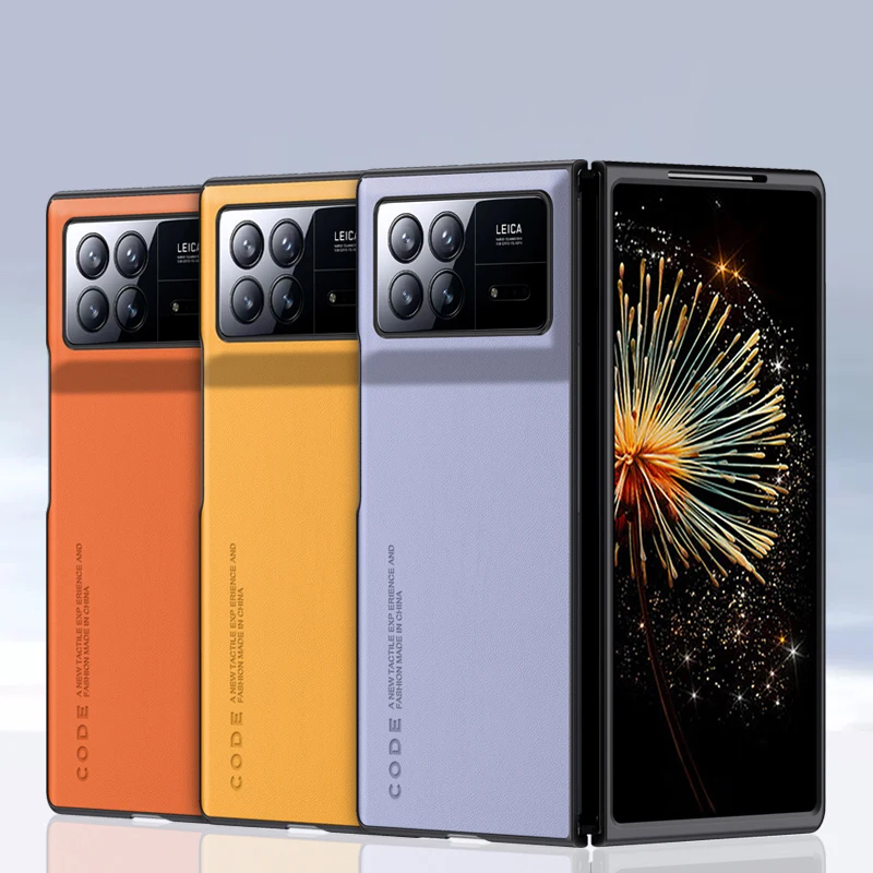 

Роскошный чехол из искусственной кожи для Xiaomi Mix Fold 4 3 2, матовый силиконовый чехол с полной защитой для телефона Xiaomi Mix Fold4