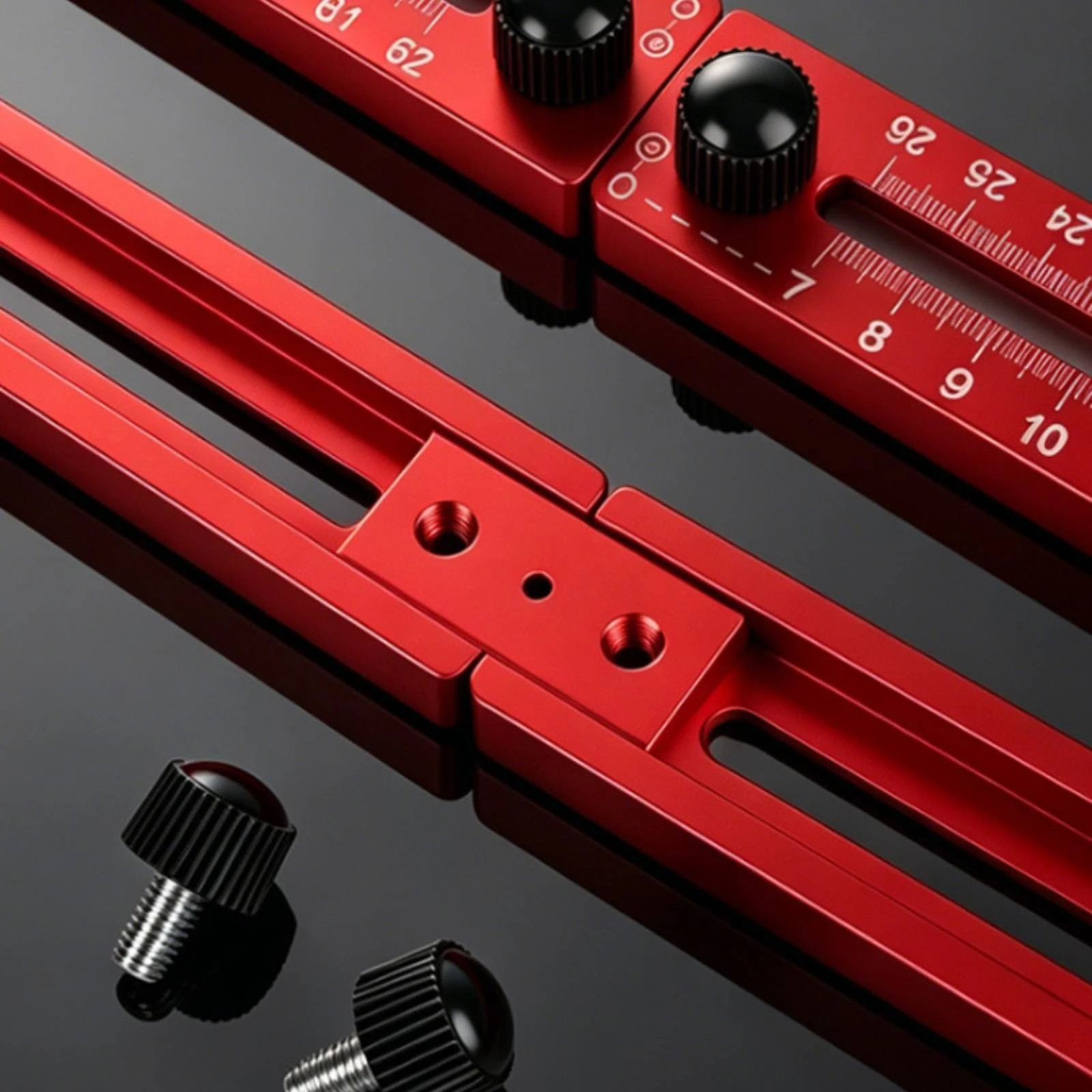Router Circle Cutting Jig Aluminum Alloy Circle-Cutting Jig Adjustable Router Guide Black Knobs Woodworking Tool