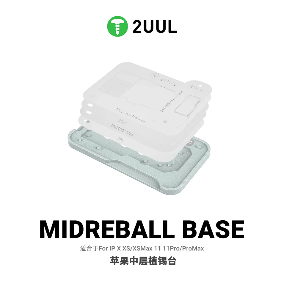 2UUL BH41 BH40 Motherboard Middle Layer Board Plant Tin Platform for iPhone X-11 and 17 Series Logic Board Repair Fixture