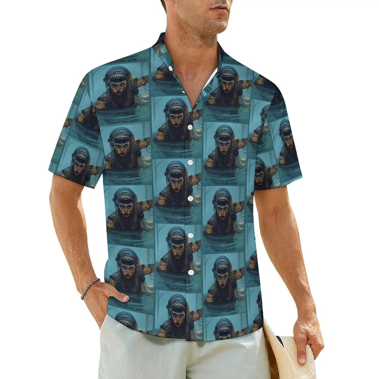 

Hawaiian Shirt Beach Jibaro Classic Blouses Love Death Robots Elegant Casual Shirts Man Short-Sleeve Streetwear Oversize Clothes