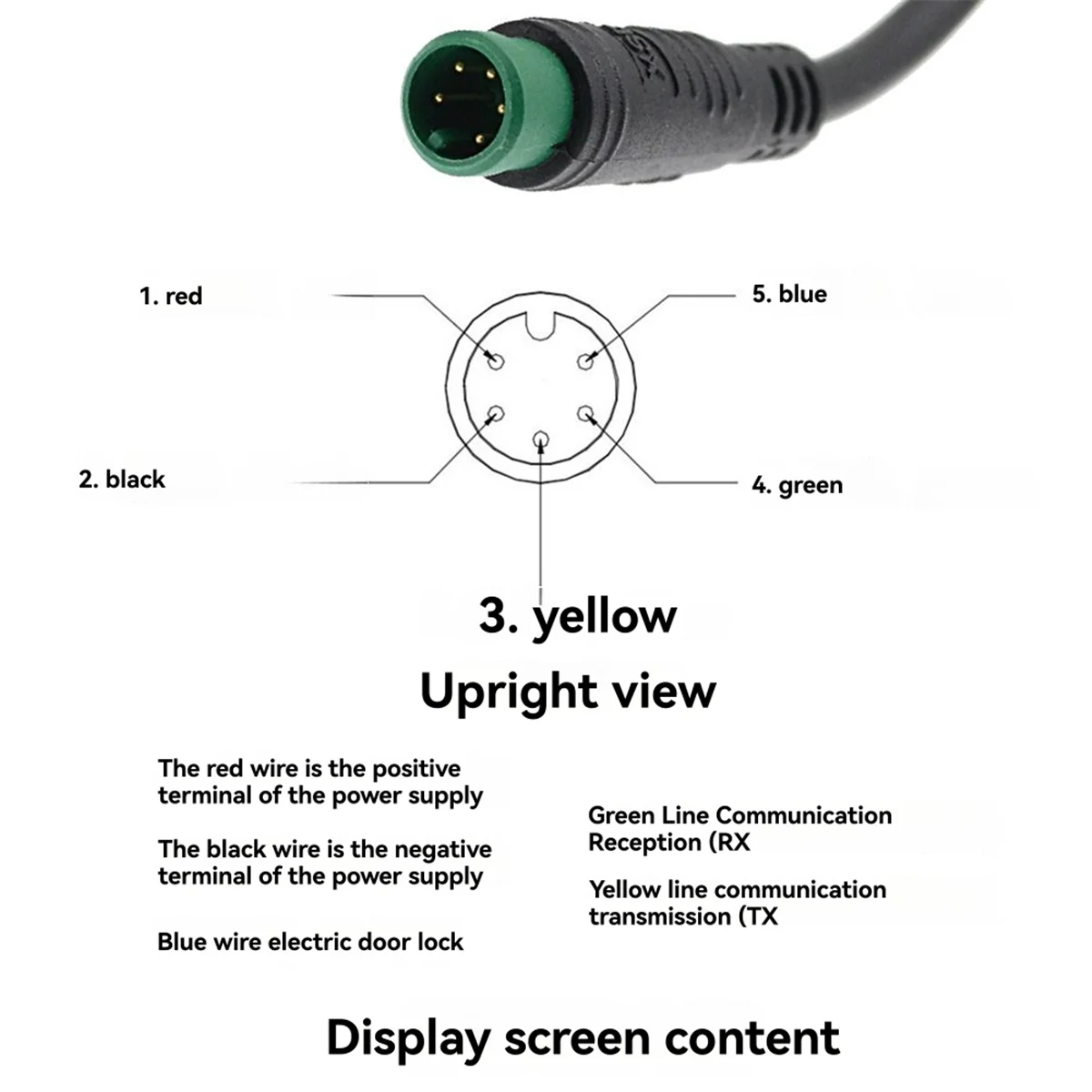 

2025 + дисплей для электрического велосипеда, 24 В, 36 В, 48 В, ЖК-панель для скутера E с USB-дисплеем, часть 5-контактного водонепроницаемого скутера