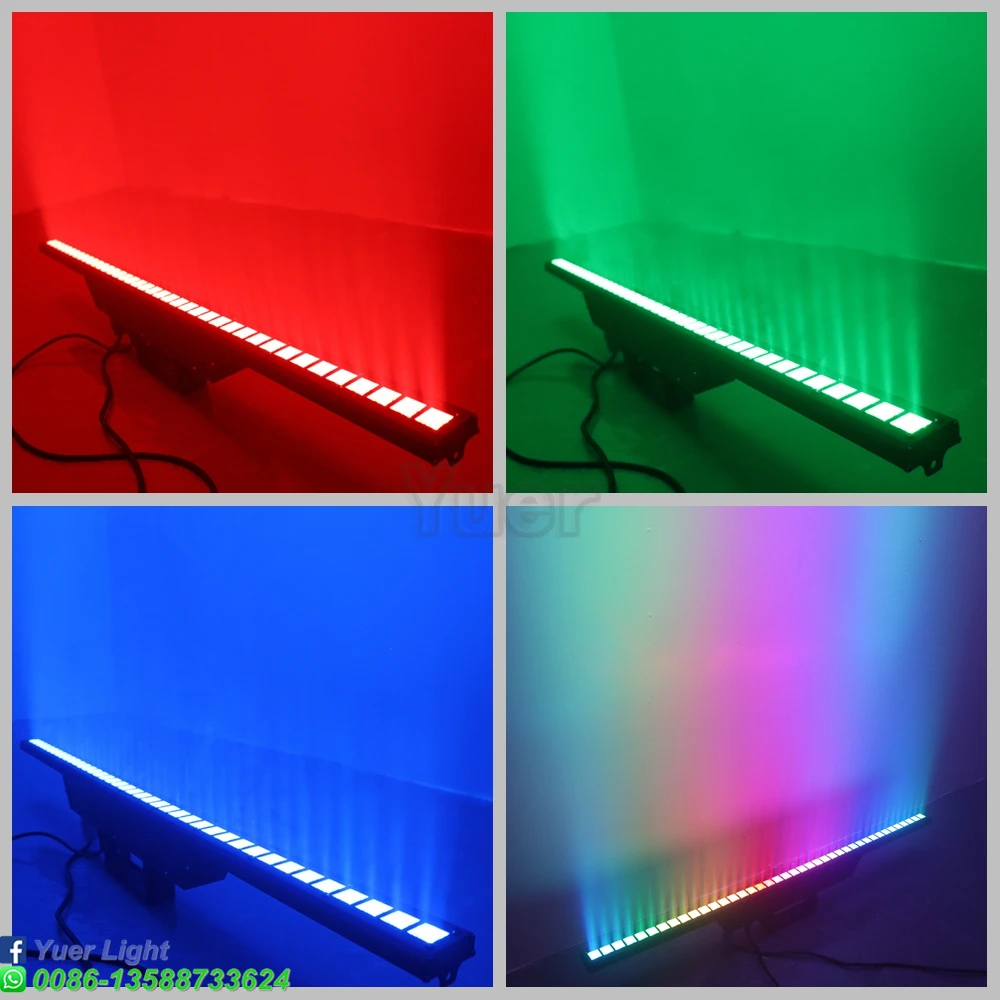 Imagem -06 - Led Wall Wash Curtain Light Barra Led Dmx Barra de Linha Dmx Luzes de Palco para Festa dj Lâmpada Indoor Horse Race Rgb 3in 40x3w