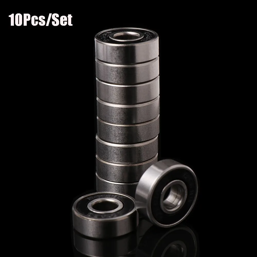 High Quality 10Pcs/set New Corrosion Resistance Scooter Skates Wear Resistance Toy Accessories Deep Groove 608rs Ball Bearings