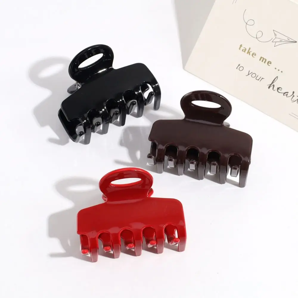 

Simple Korean Style Acrylic Hair Claw Hair Clip Headdress Square Hair Claw Geometrric Headwear Women Shark Clip Party