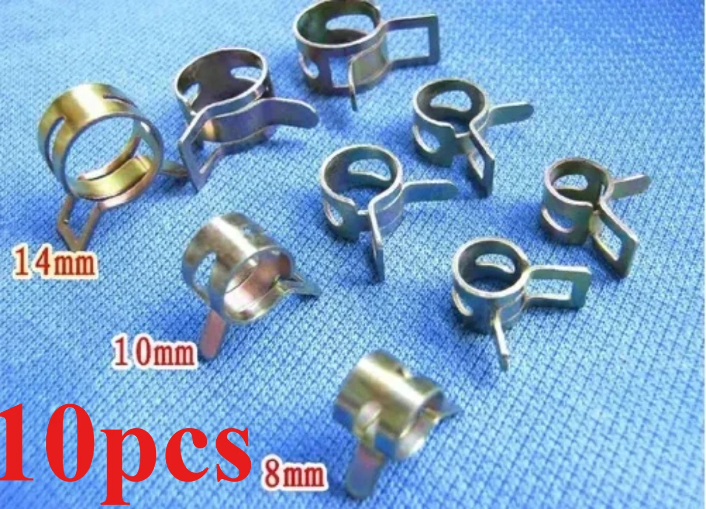 10pcs For Motorcycle Parts Tubing Tubing Fuel Pipe Hoop Tube Clamp Various Specifications