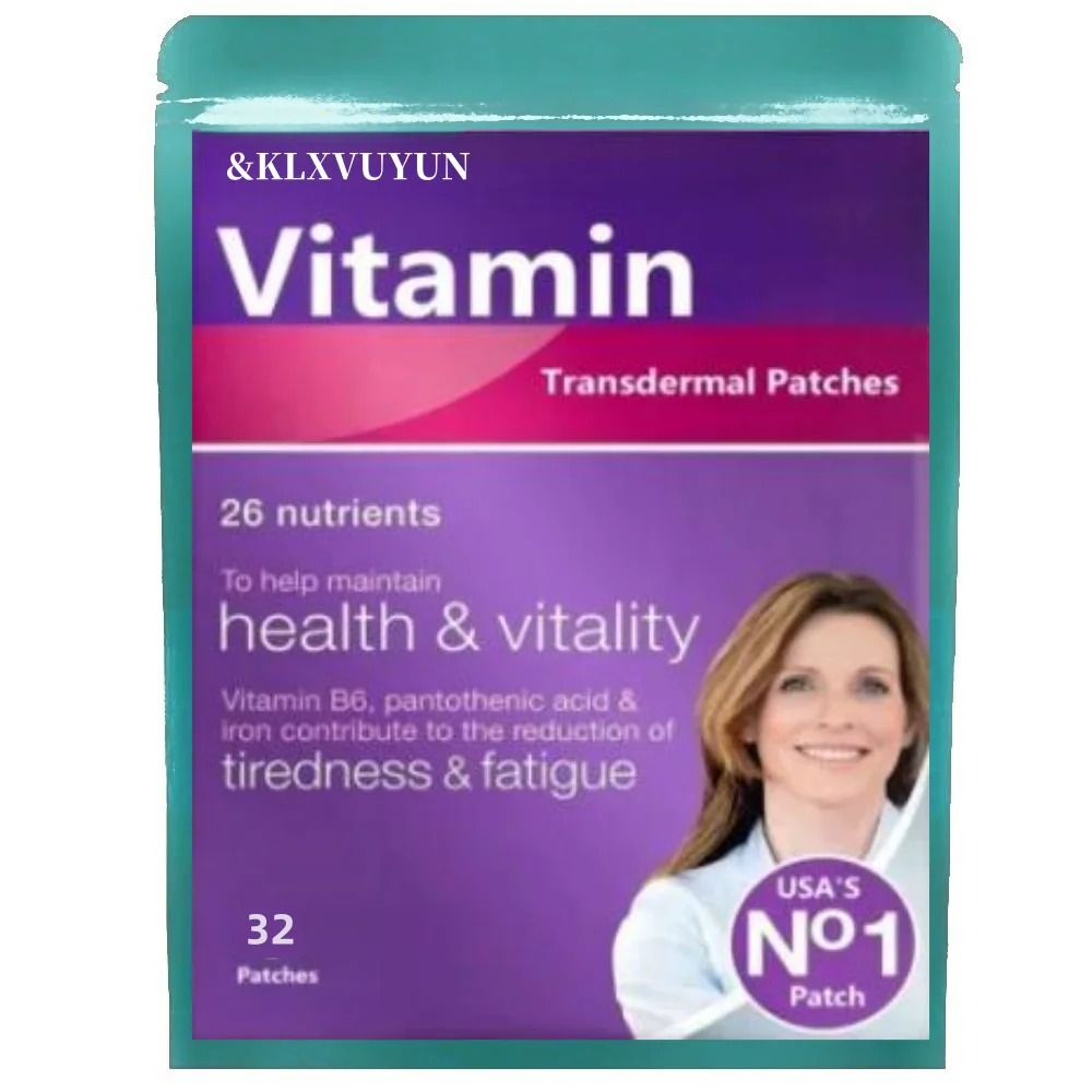 

Vitamin B6, Pantothenic acid & Iron Contribute to the Reduction of Tiredness & Fatigua, 26 Nutrients Transdermal Patches