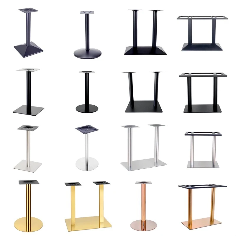 

Stainless steel bar foot cast iron chassis metal wrought iron dining table bracket table foot table rack