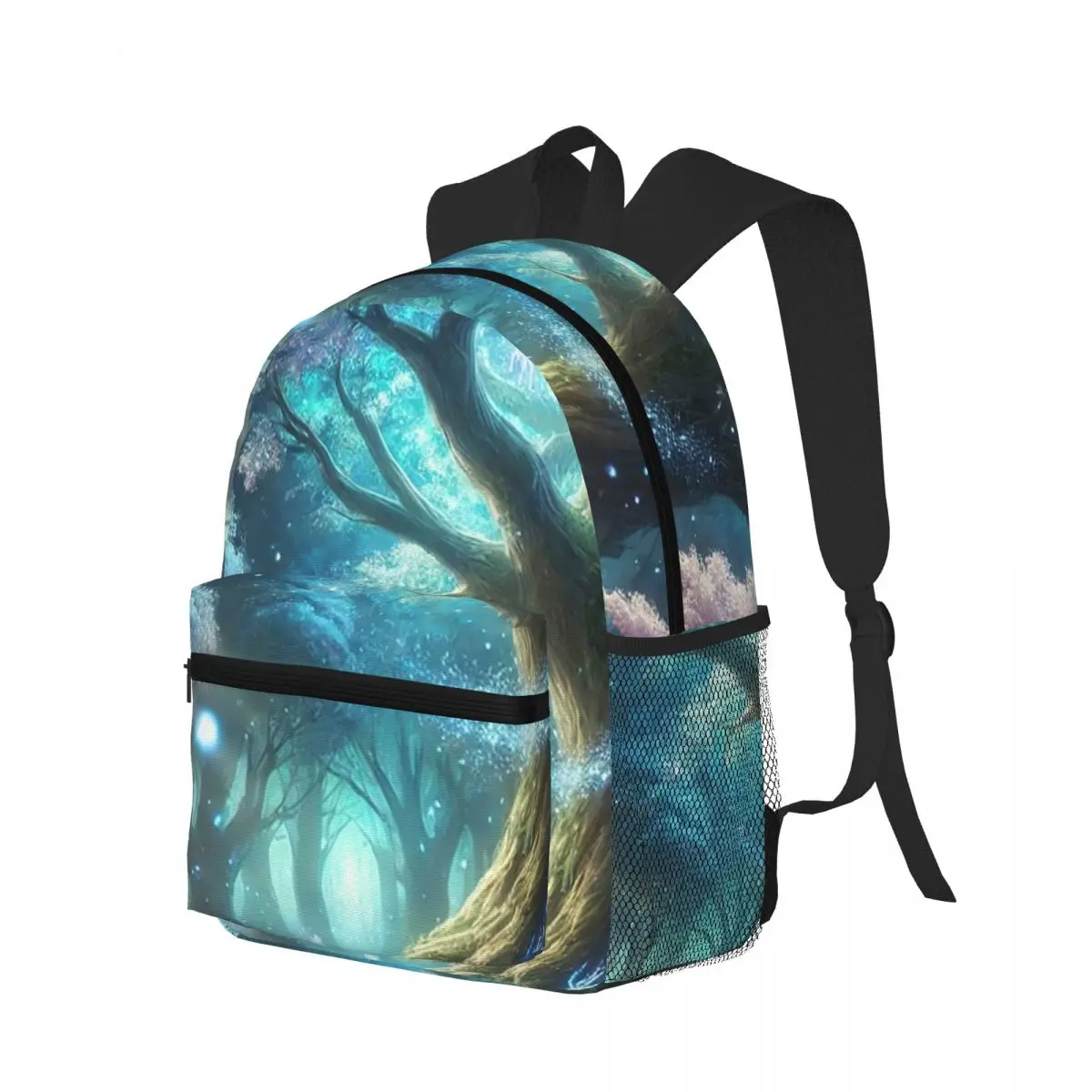 Glowing Enchanted Forest With Fairies And Magical Creatures Student Backpack School Bag Hiking Travel Daypack for Boys Girls