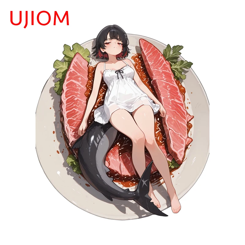 UJIOM Zenless Zone Zero Ellen Joe Wall Stickers Game Waifu In Salmon Design Art DIY Home Cupboard Computer Case Decals Posters